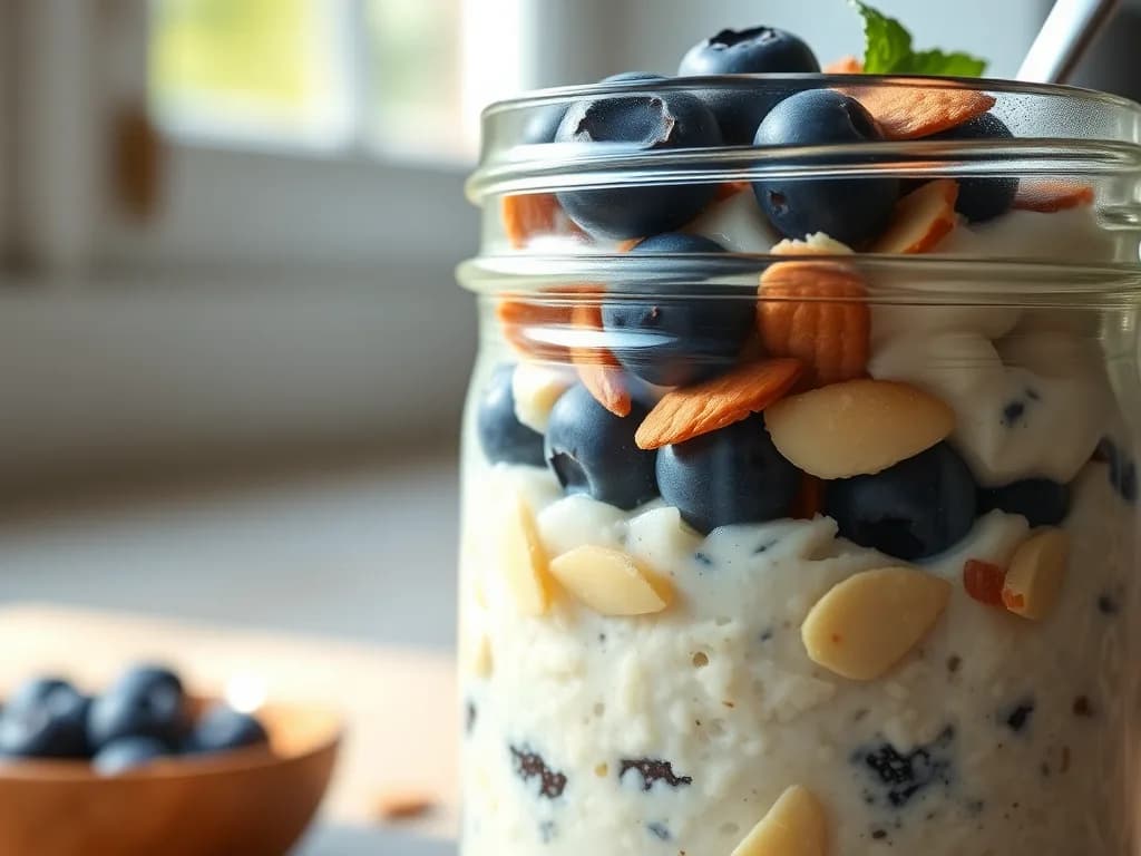 Creamy Honey-Almond Overnight Oats