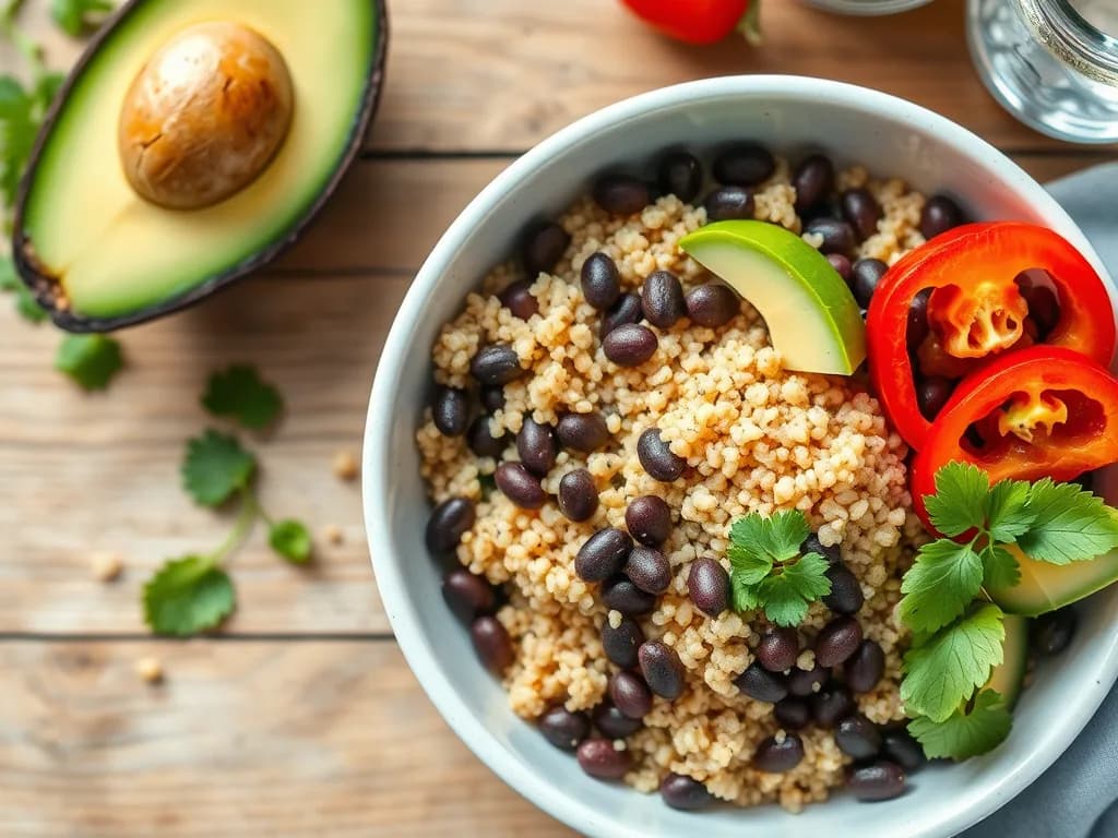 Zesty Quinoa and Black Bean Power Bowl