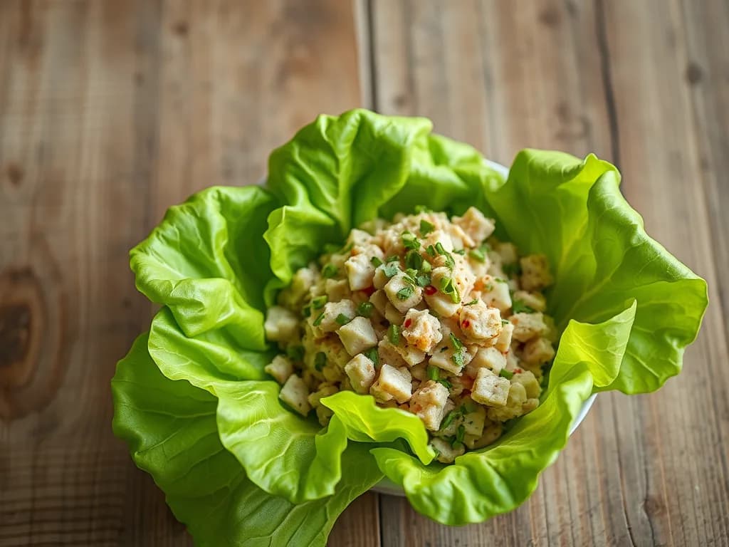 Tuna Salad in Crisp Butter Lettuce Cups