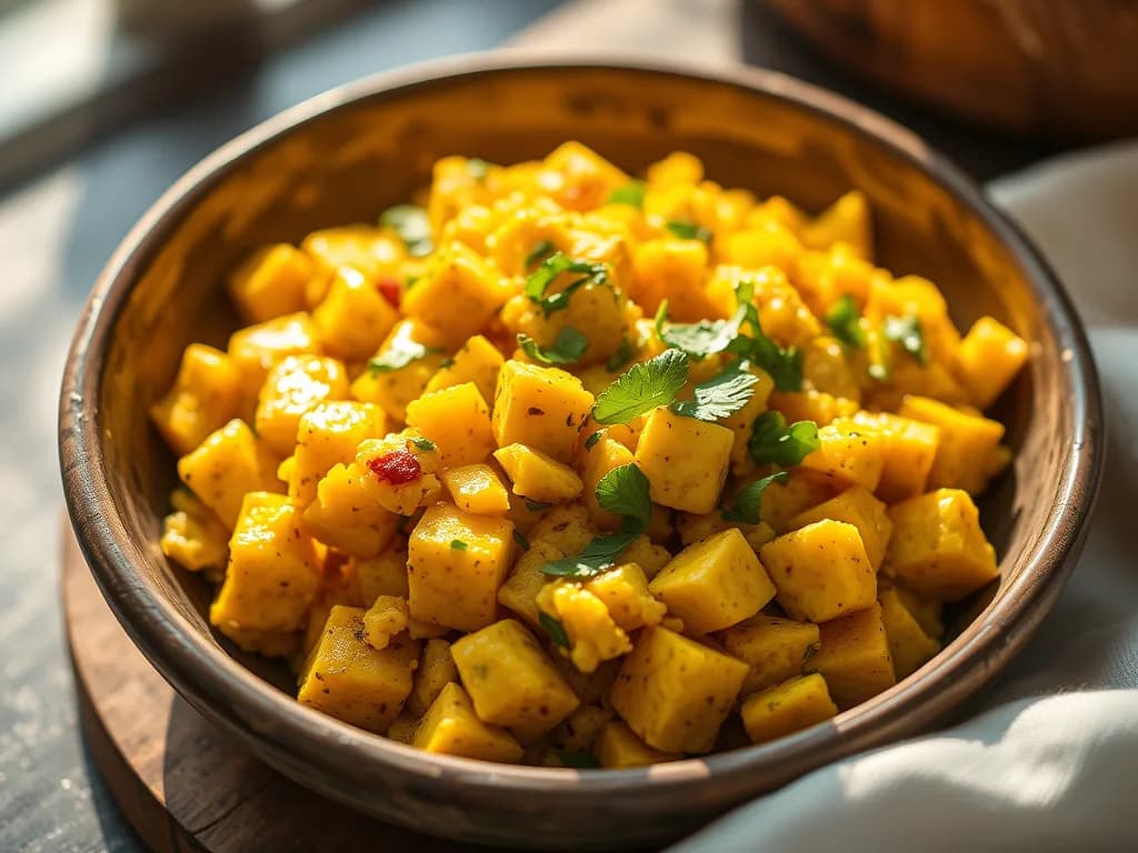 Scrambled Tofu with Seasonal Herbs