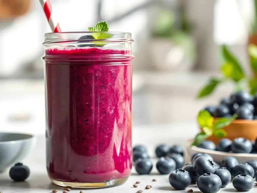The Daily Vitality Blueberry Smoothie