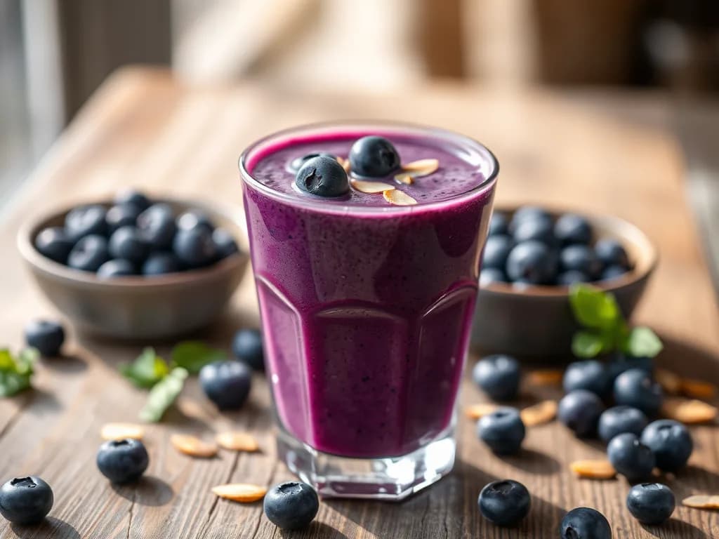 Blueberry Almond Vitality Smoothie