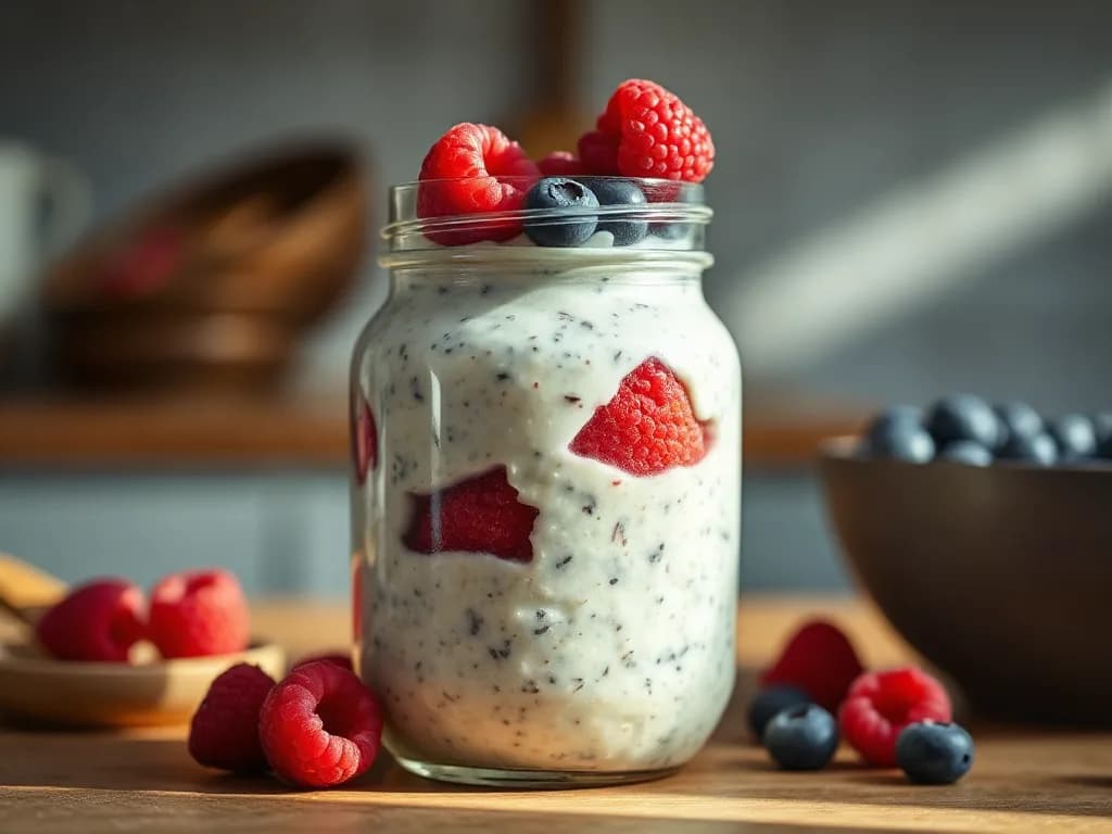 Overnight Oats with Chia Seeds