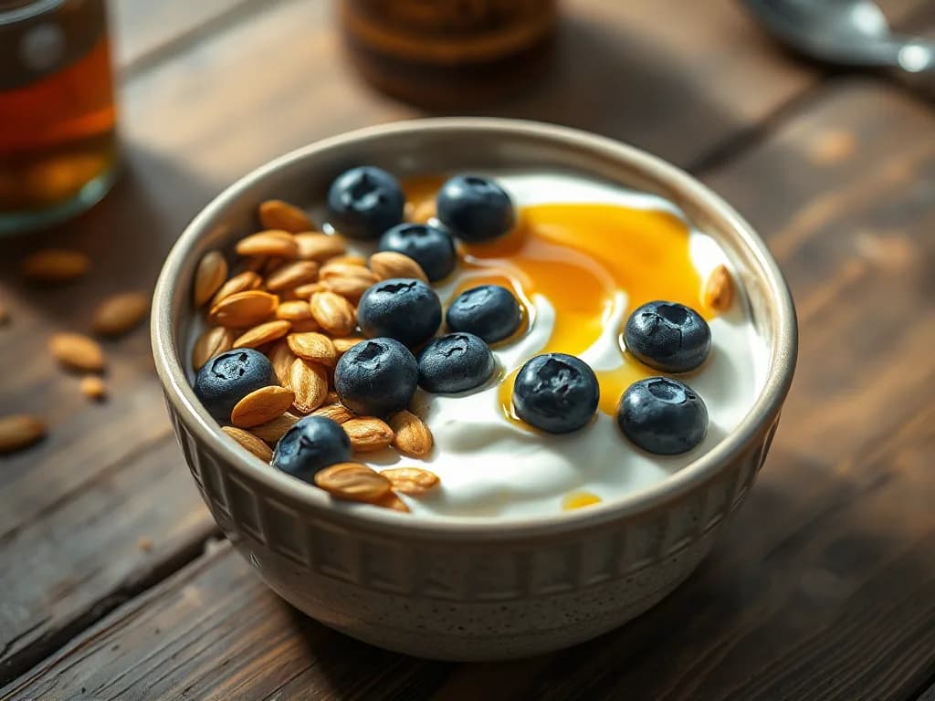 Greek Yogurt with Toasted Sunflower Seeds