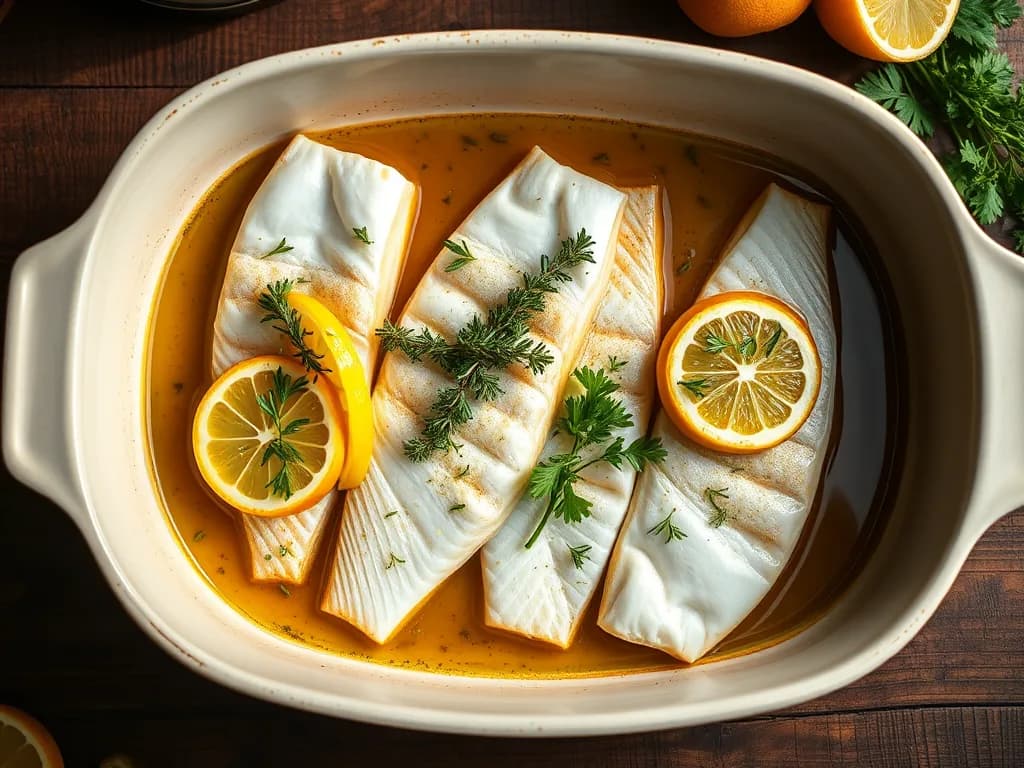 Slow-Baked White Fish with Provençal Herbs