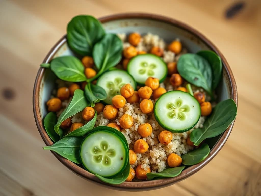 Roasted Chickpea Quinoa Power Bowl