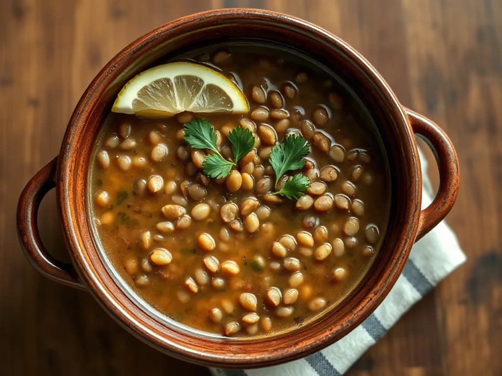 Hearty Lentil and Garden Vegetable Soup