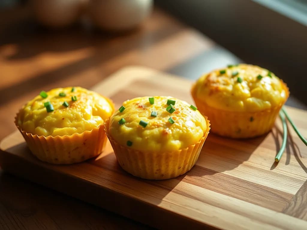 High-Protein Sausage and Cheddar Egg Muffins