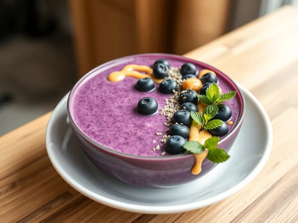 Creamy Almond & Berry Smoothie Bowl