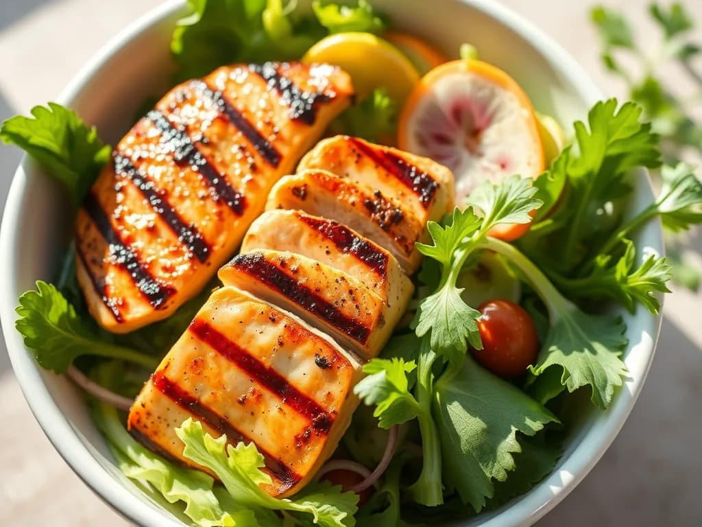 Fresh Grilled Chicken Salad with Balsamic Vinaigrette
