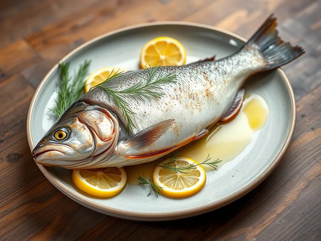 Simple Baked Trout with Lemon and Fresh Herbs