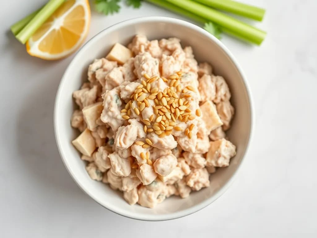 Zesty Tuna Salad with Toasted Flax Seeds