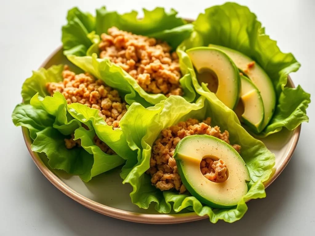Fresh Turkey and Avocado Lettuce Wraps
