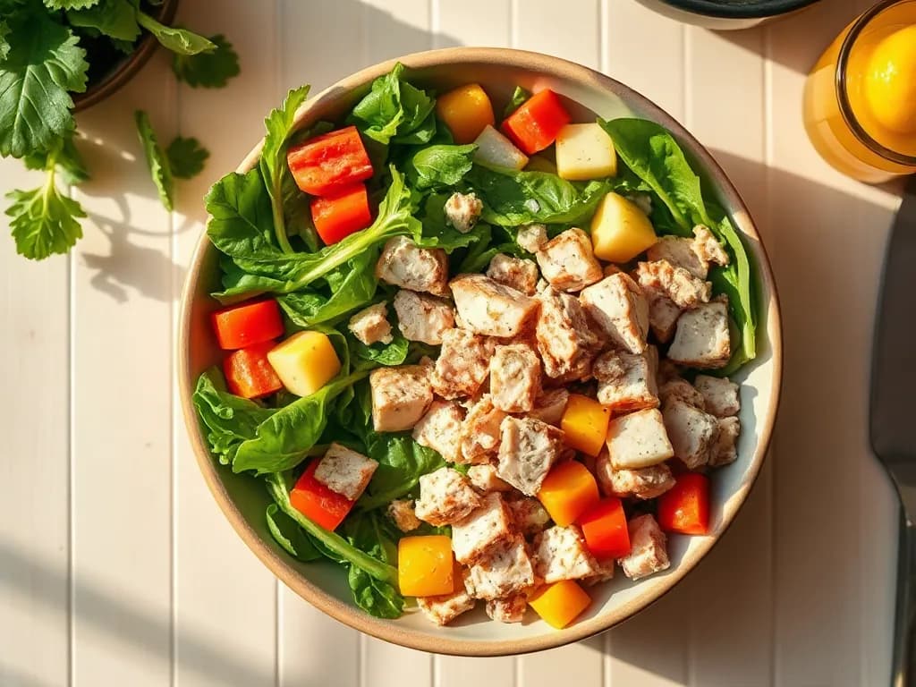 Zesty Tuna Salad with Crispy Mixed Greens