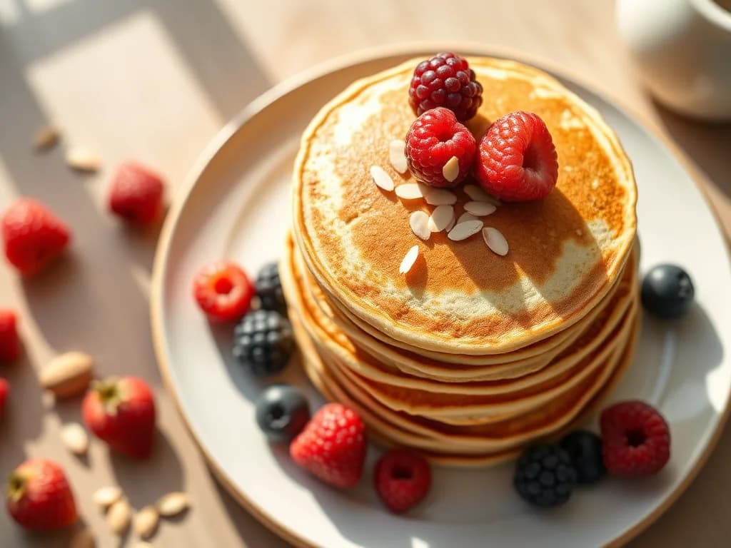 Almond Flour Protein Pancakes