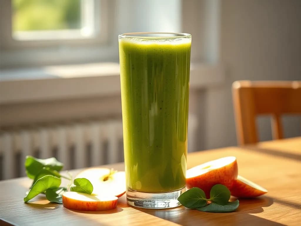 Refreshing Green Apple & Spinach Power Smoothie