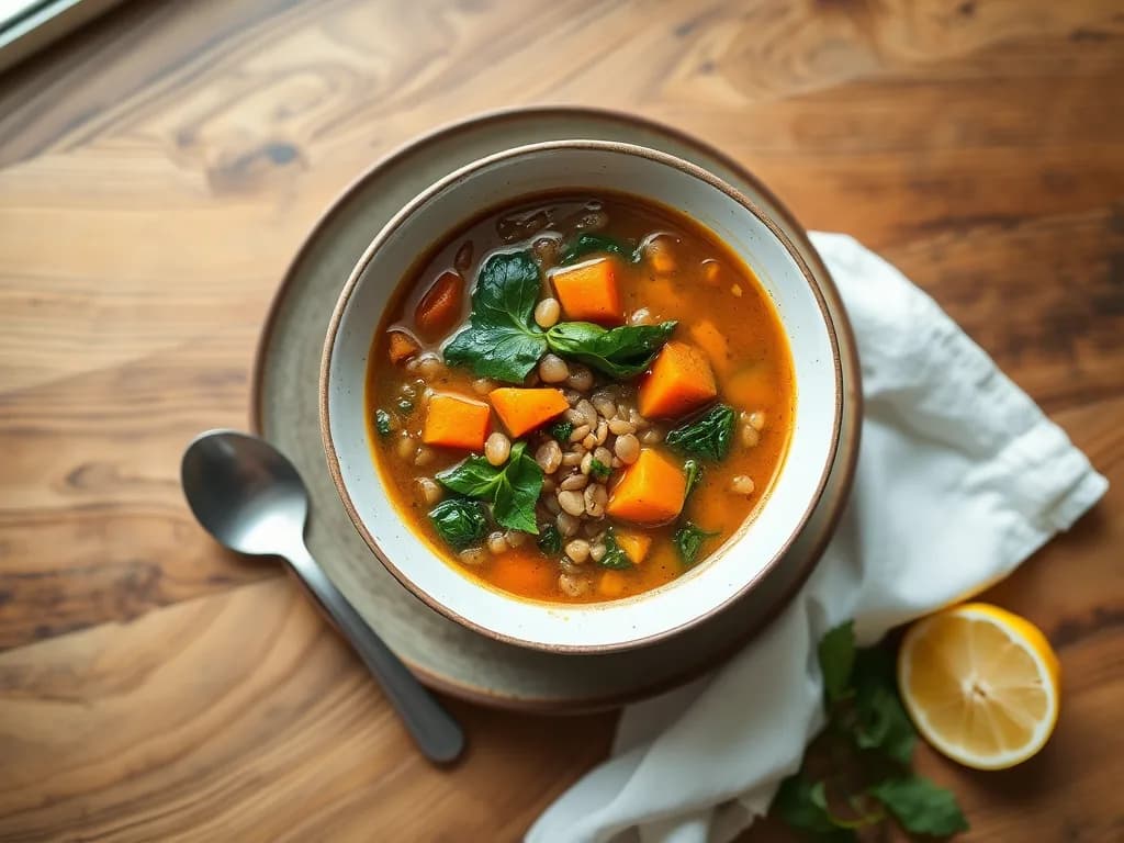 Hearty Lentil Veggie Soup