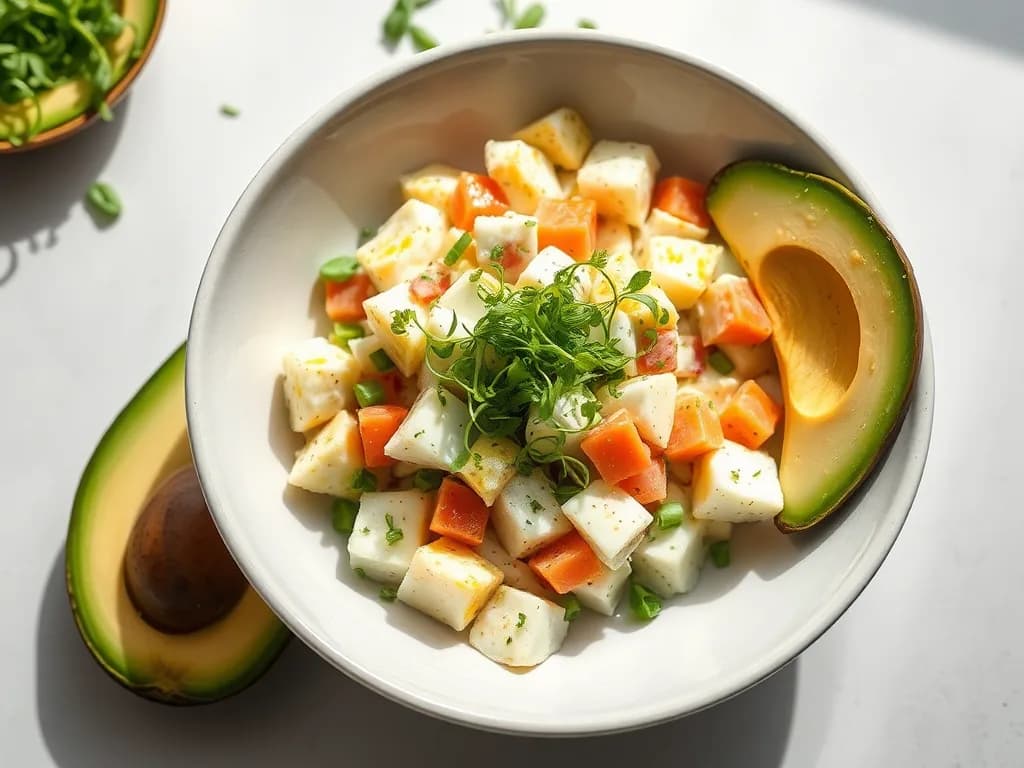 Creamy Avocado & Microgreen Egg Salad