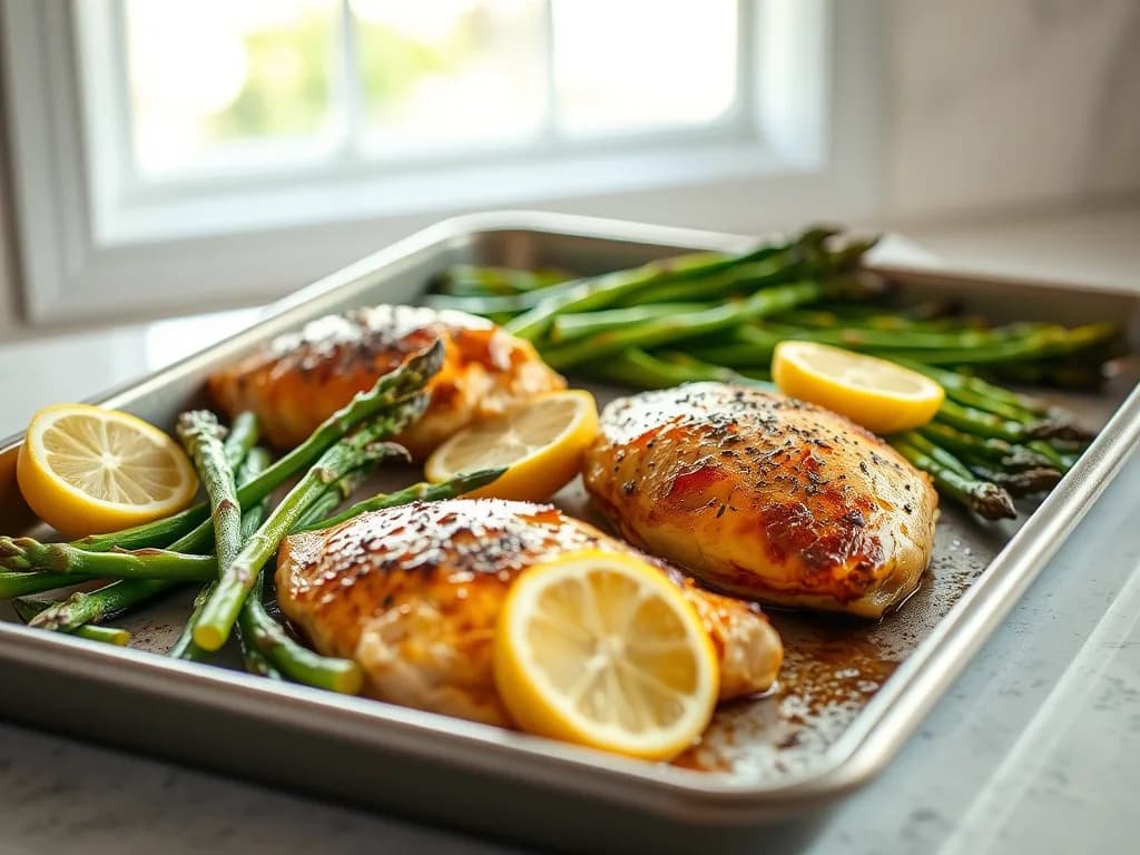 Classic Roasted Chicken and Asparagus Sheet Pan Dinner