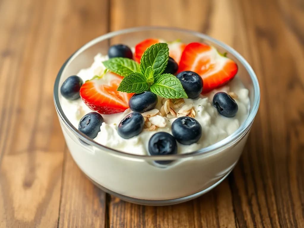 Creamy Cottage Cheese Berry Bowl
