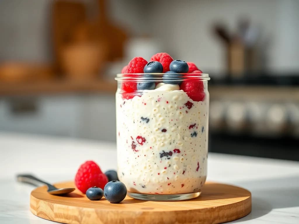 Creamy Overnight Oats with Chia