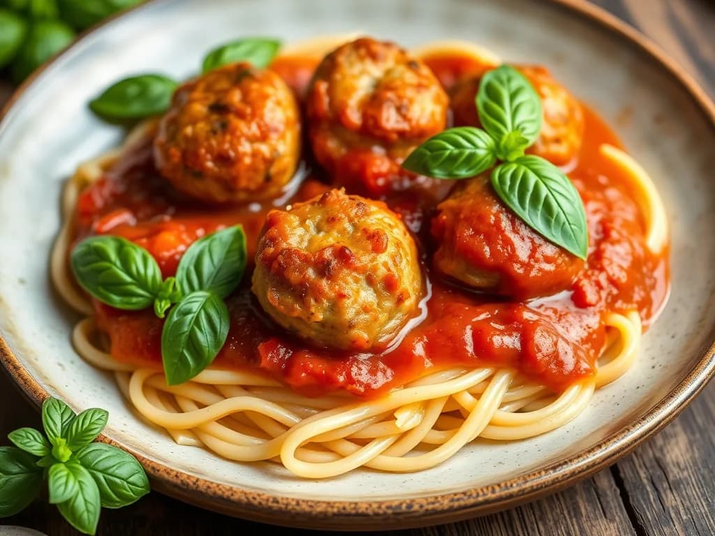 Light & Savory Turkey Meatballs with Marinara