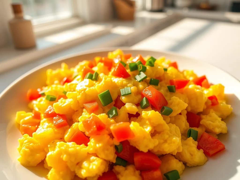 Bell Pepper Scrambled Eggs