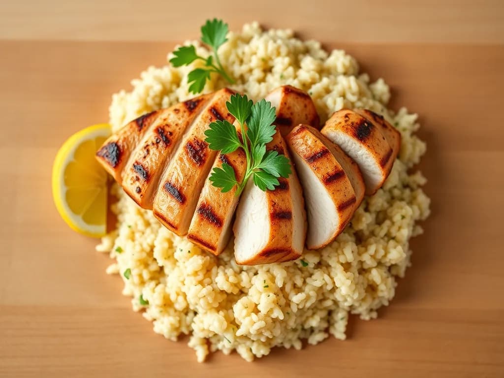 Zesty Grilled Chicken Breast with Herb-Infused Quinoa