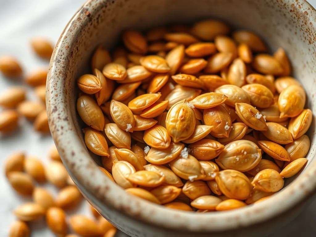 Perfectly Toasted Pumpkin Seeds