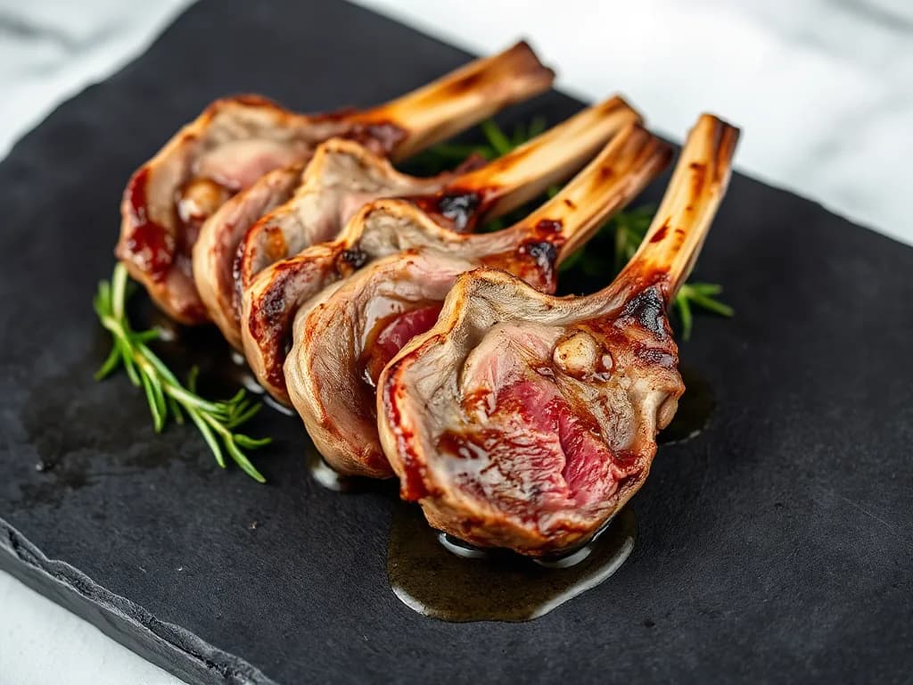 Pan-Seared Lamb Chops with Rosemary and Garlic