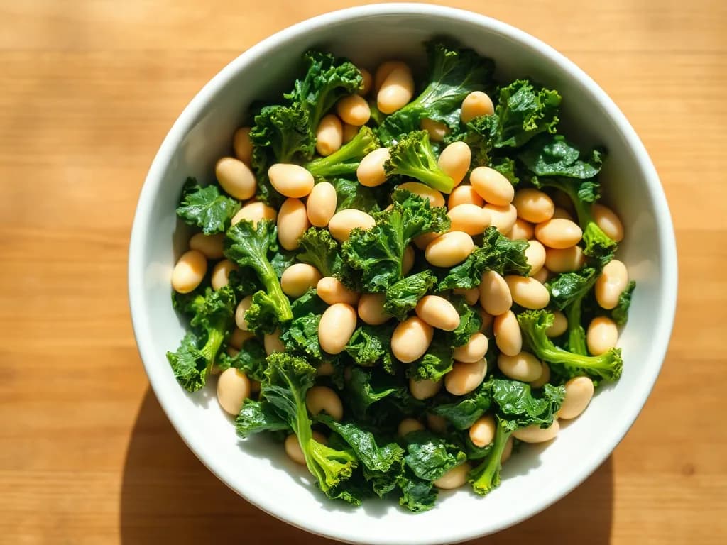 Zesty White Bean and Massaged Kale Salad