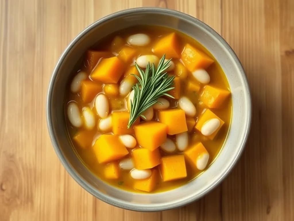 Roasted Butternut Squash and White Bean Stew