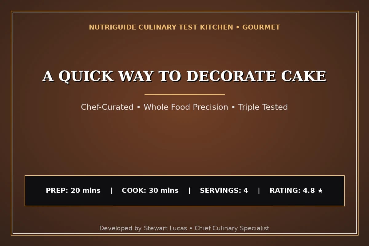 A Quick Way To Decorate Cake