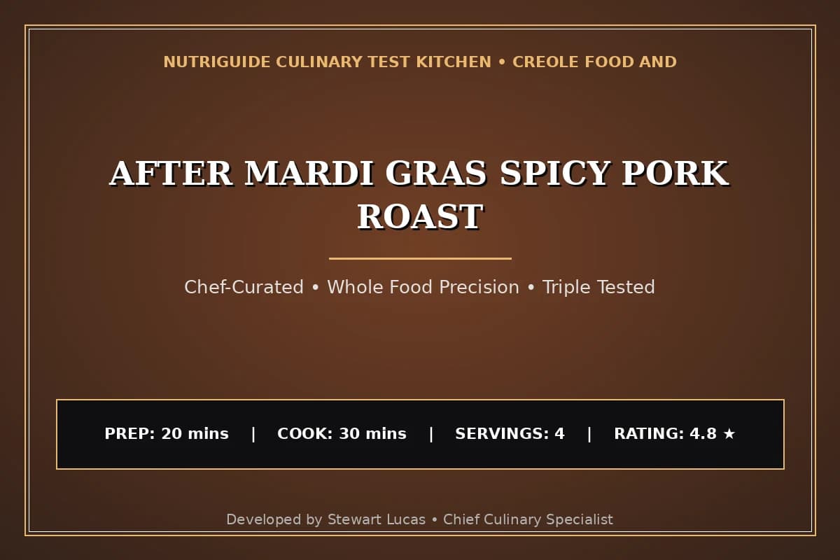 After Mardi Gras Spicy Pork Roast
