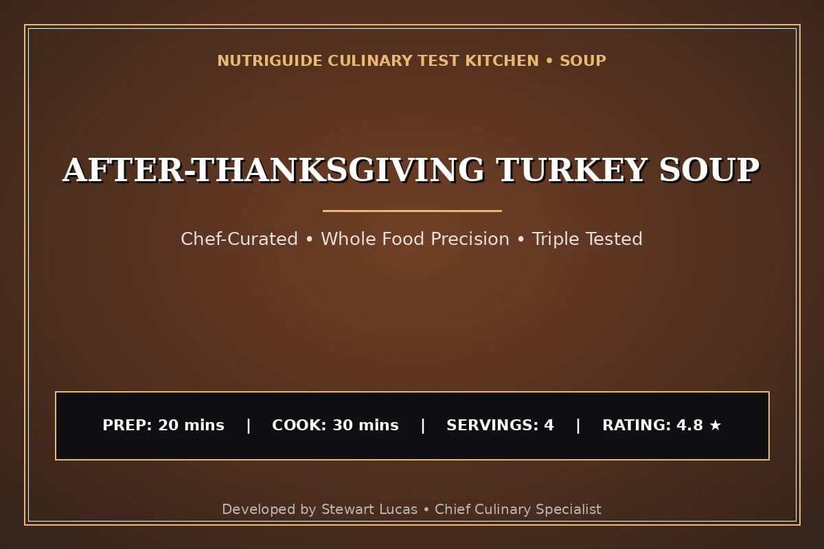 After-Thanksgiving Turkey Soup