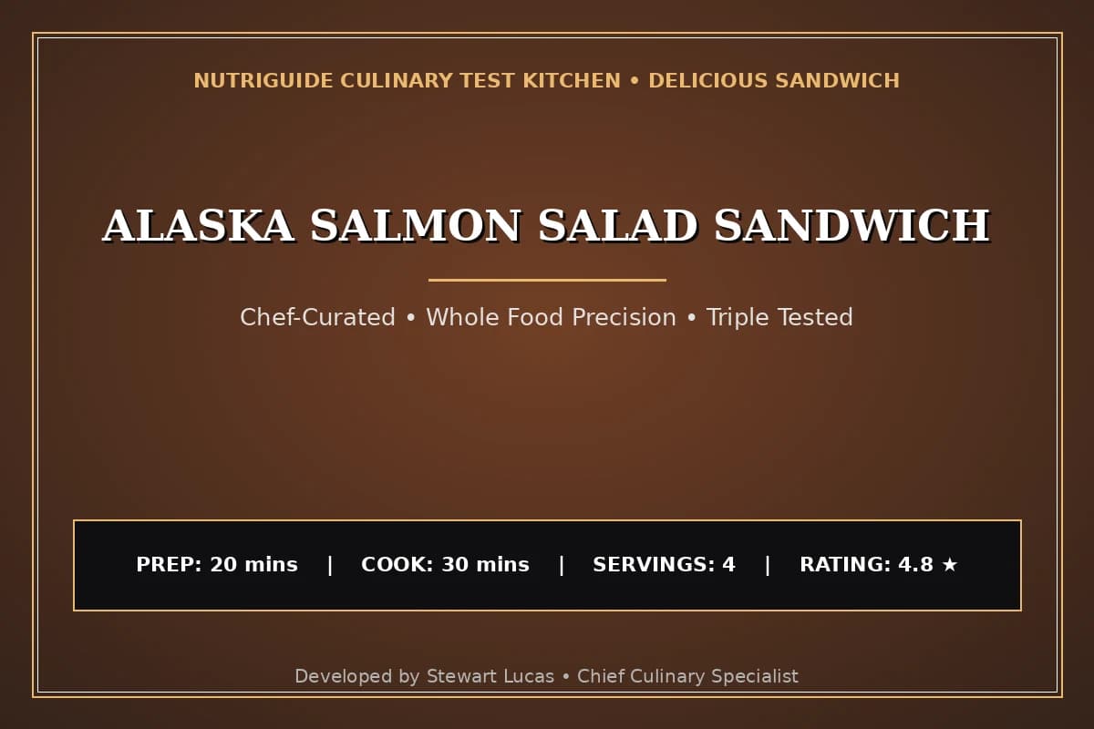 Alaska Salmon Salad Sandwich