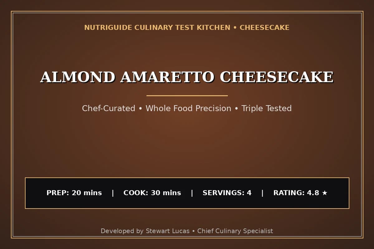 Almond Amaretto Cheesecake