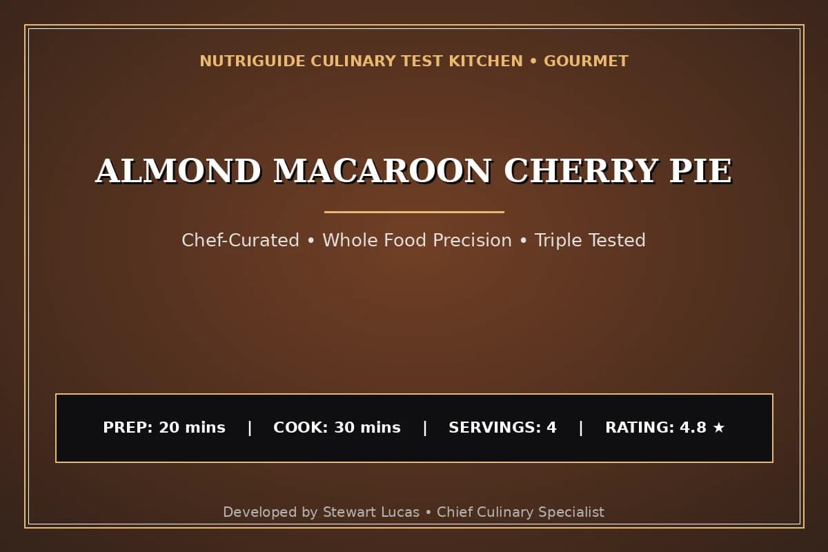 Almond Macaroon Cherry Pie