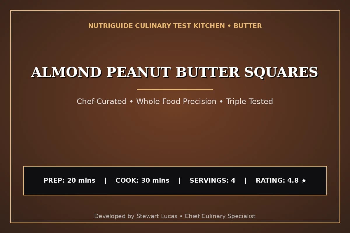 Almond Peanut Butter Squares