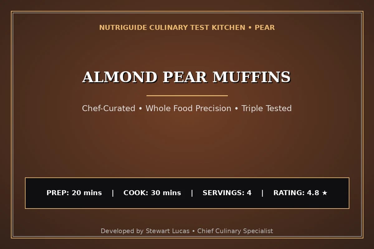Almond Pear Muffins