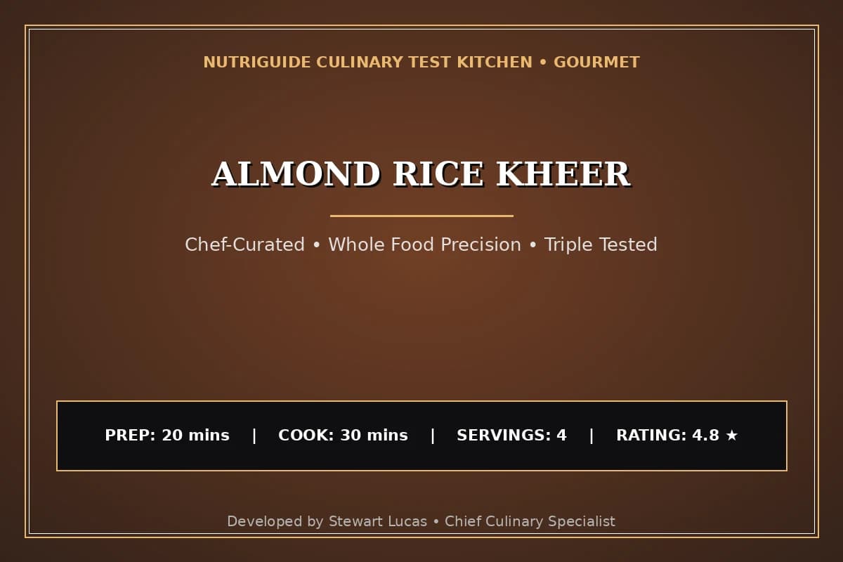 Almond Rice Kheer