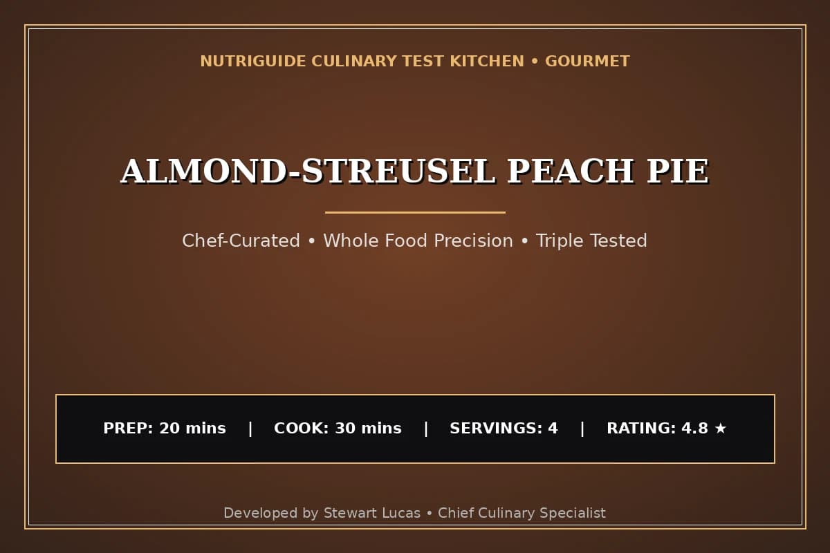 Almond-Streusel Peach Pie