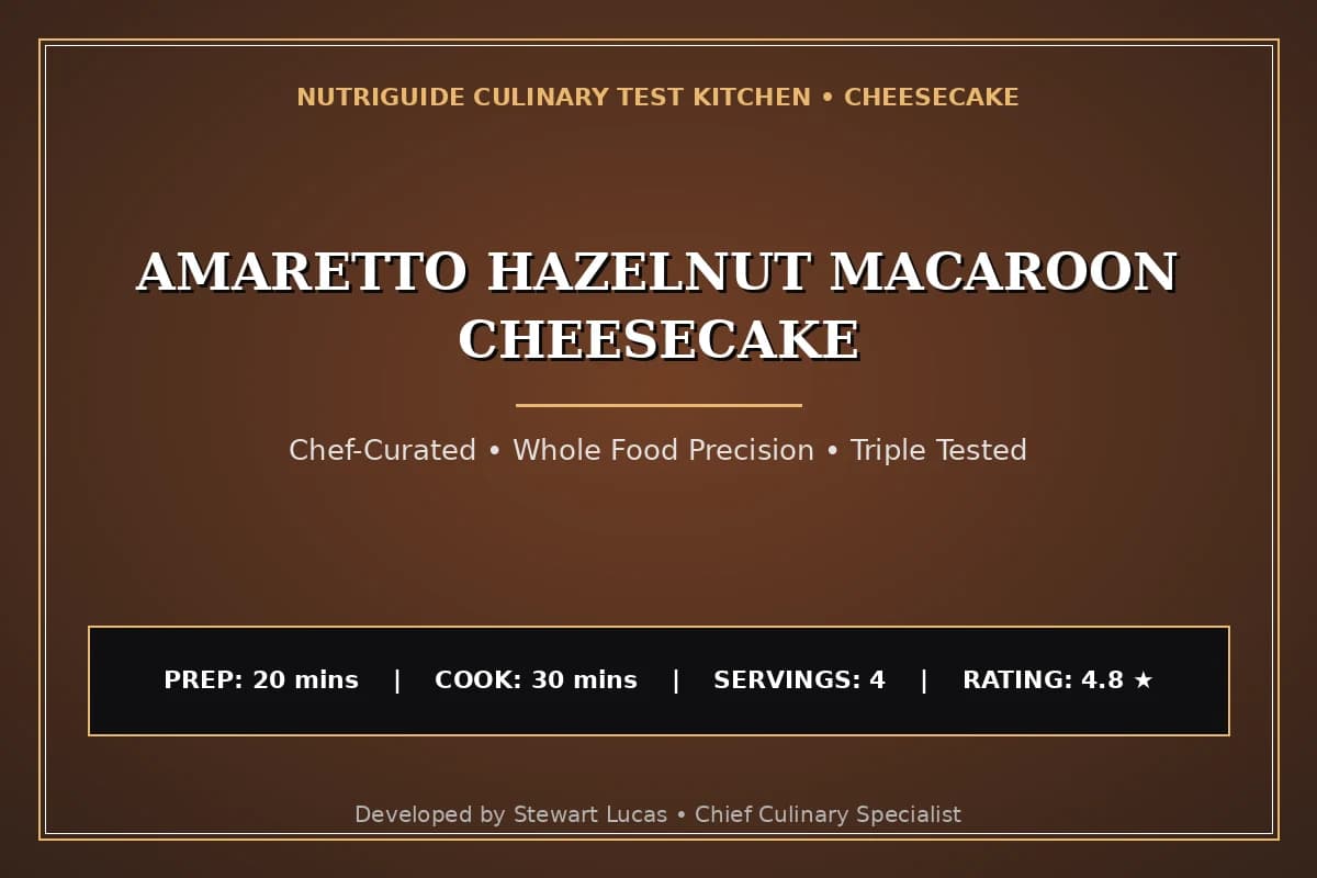 Amaretto Hazelnut Macaroon Cheesecake