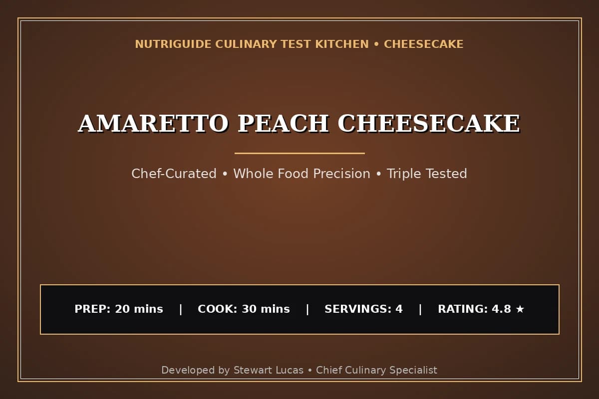 Amaretto Peach Cheesecake