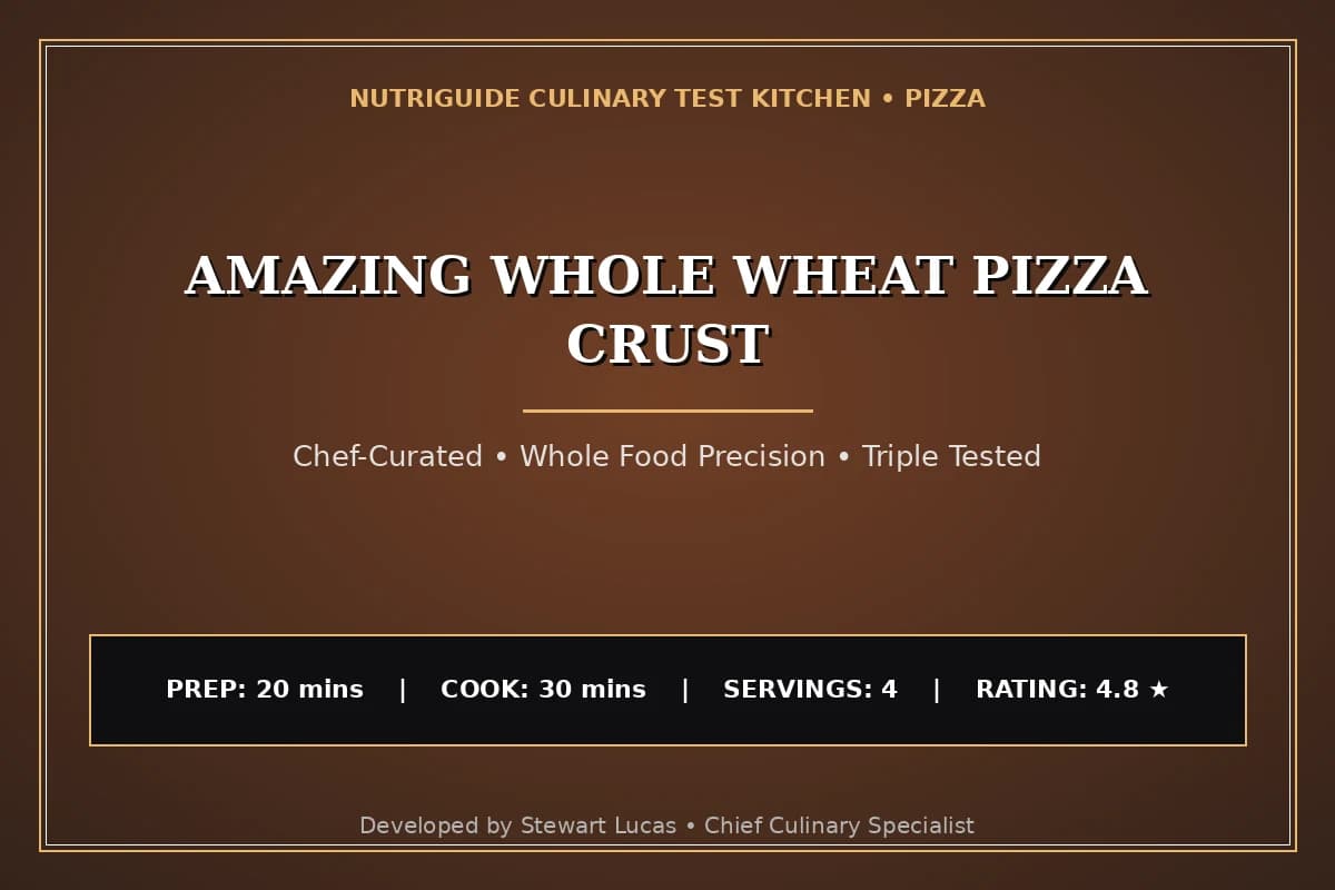 Amazing Whole Wheat Pizza Crust