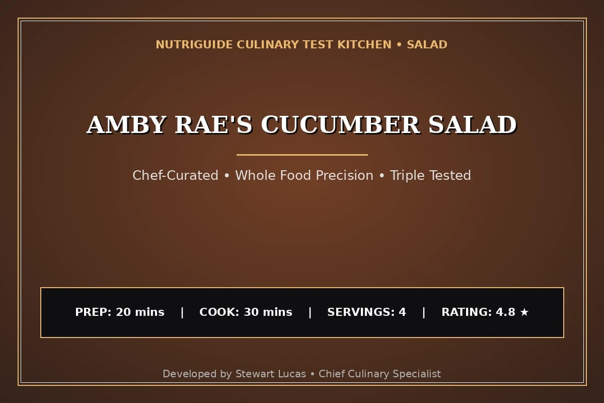 Amby Rae'S Cucumber Salad
