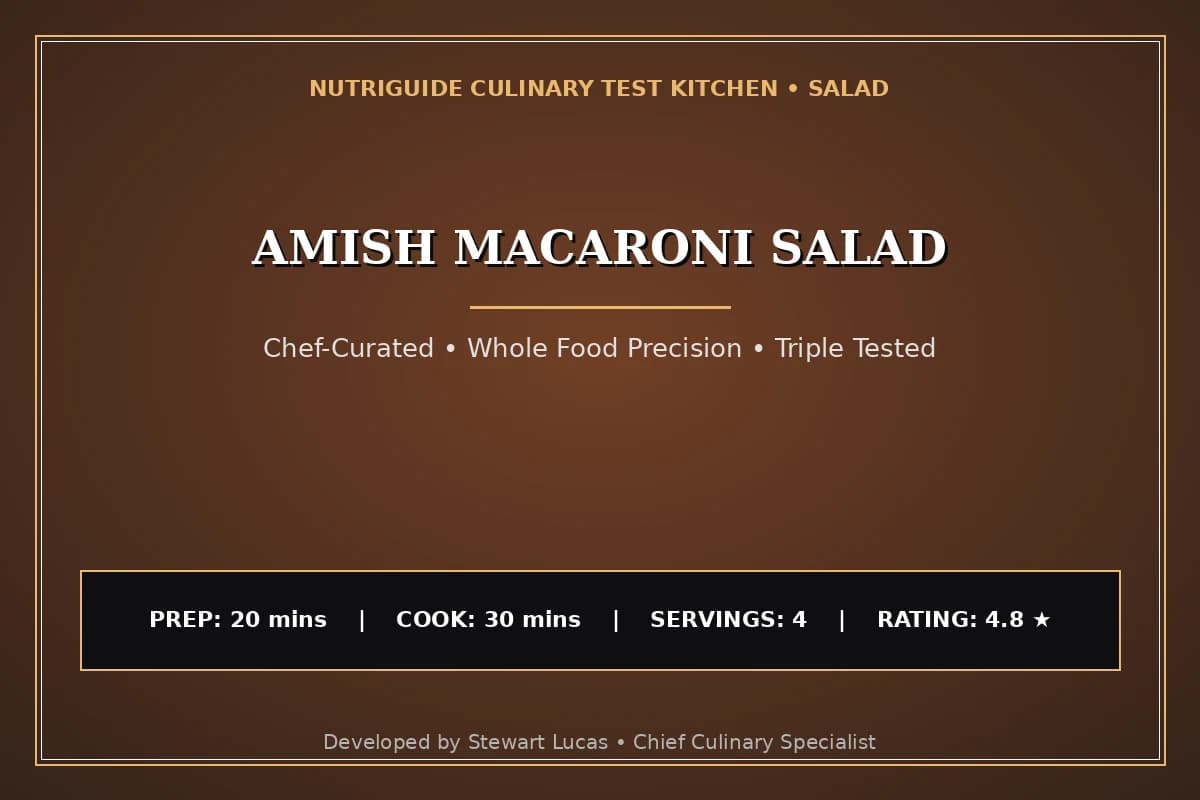 Amish Macaroni Salad