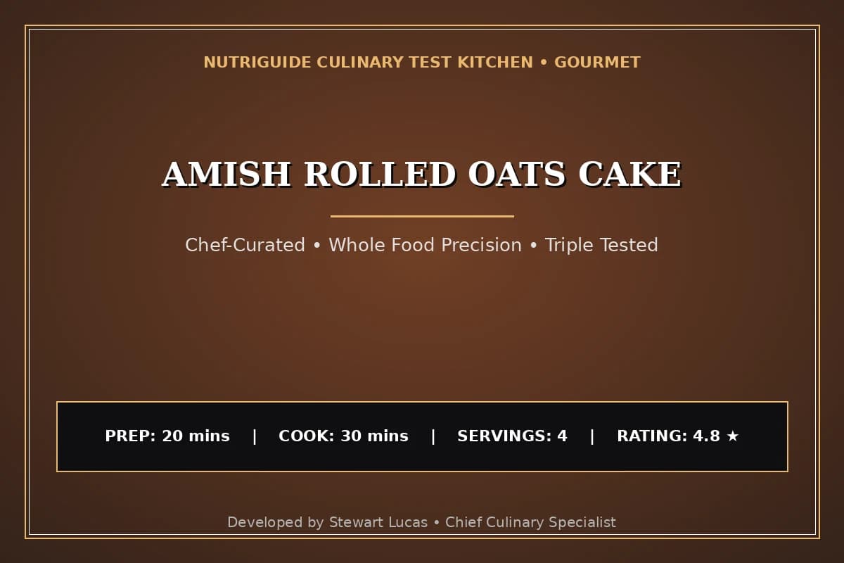 Amish Rolled Oats Cake