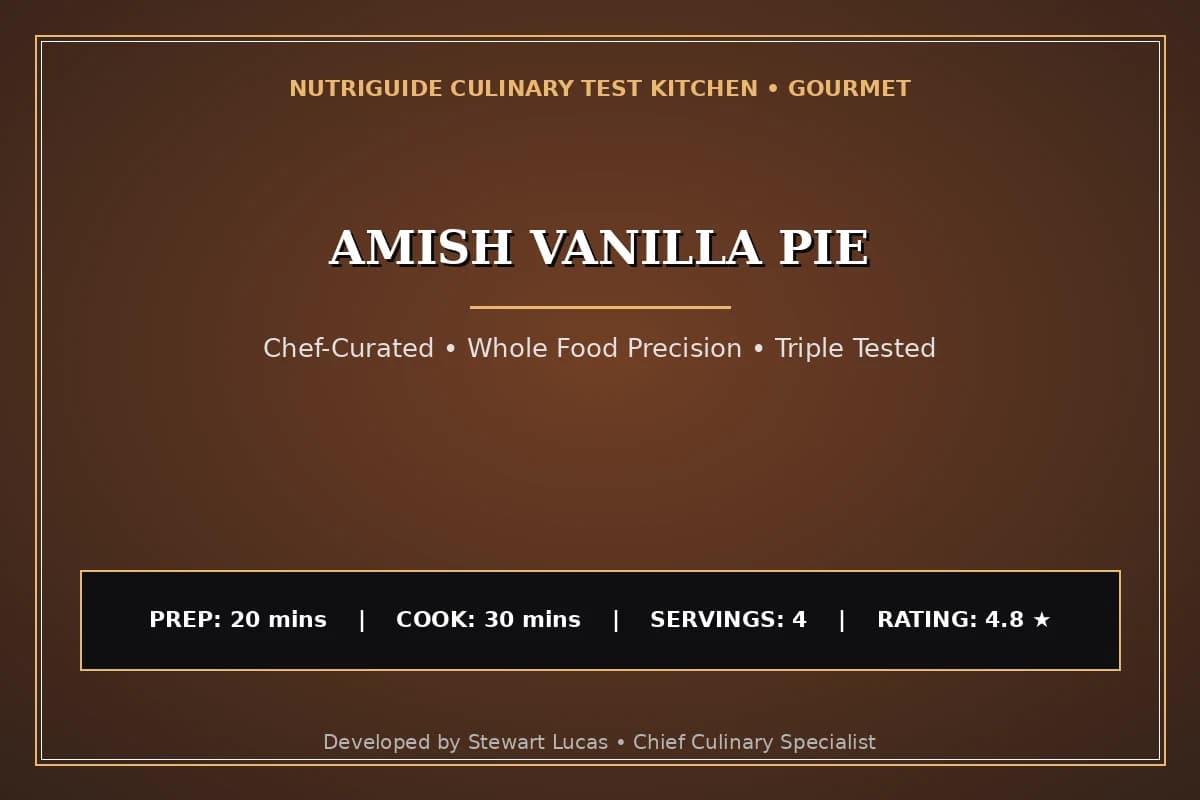 Amish Vanilla Pie