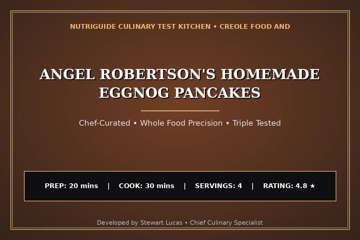 Angel Robertson'S Homemade Eggnog Pancakes